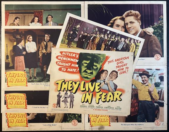 They Live In Fear 1944 Lobby Card Complete Set of 8