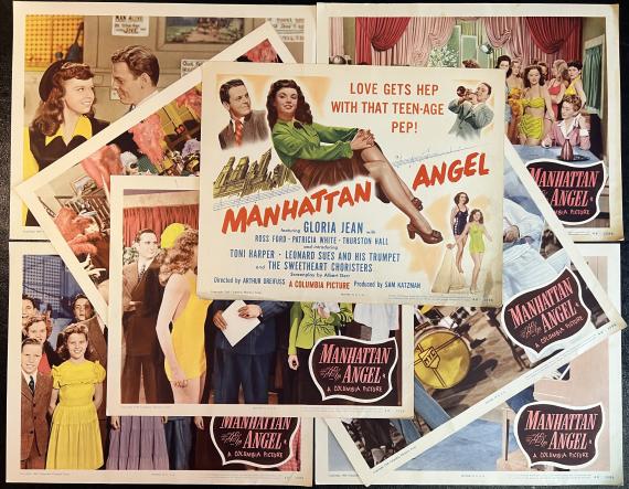 Manhattan Angel 1949 Complete Lobby Card Set of 8