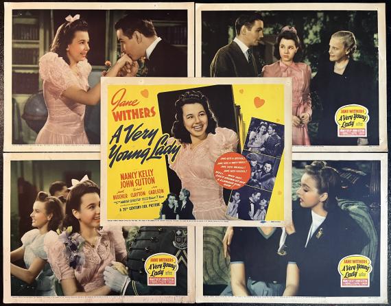 A Very Young Lady 1941 Lobby Card Lot of 5