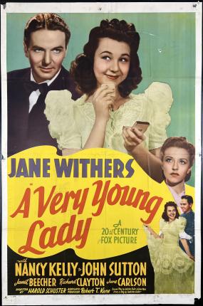 A Very Young Lady 1941 One Sheet