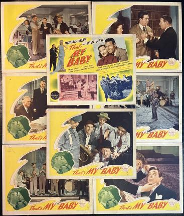 That's My Baby 1944 Complete Lobby Card Set of 8