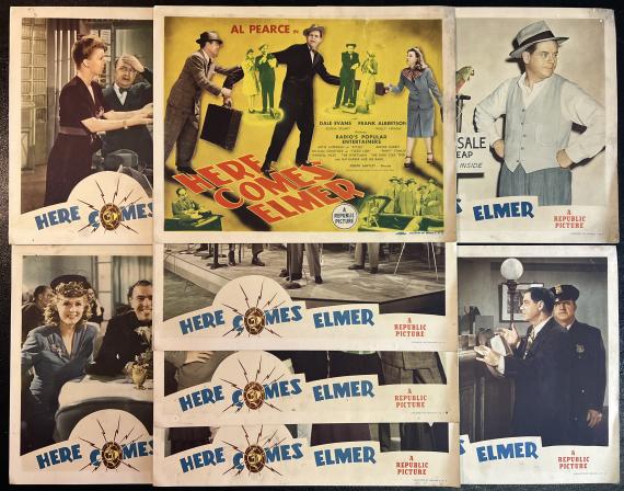 Here Comes Elmer 1943 Complete Lobby Card Set of 8