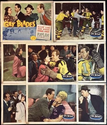 Gay Blades 1946 RARE Complete Lobby Card Set of 8
