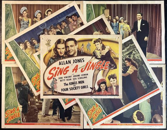 Sing A Jingle 1944 Complete Lobby Card Set of 8