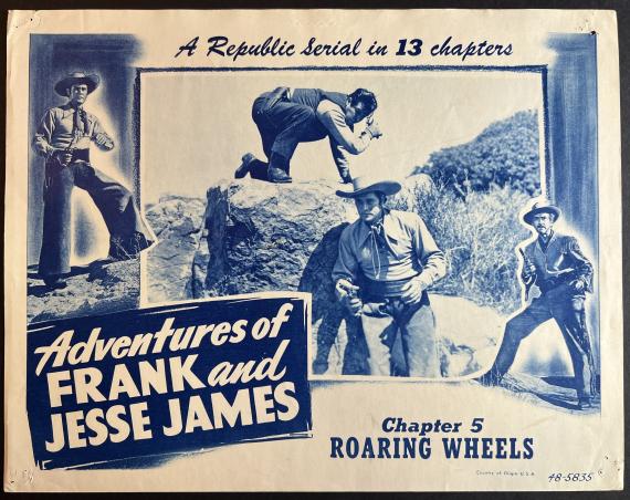 Adventures of Frank and Jesse James 1948 Chapter 5  Lobby Card 